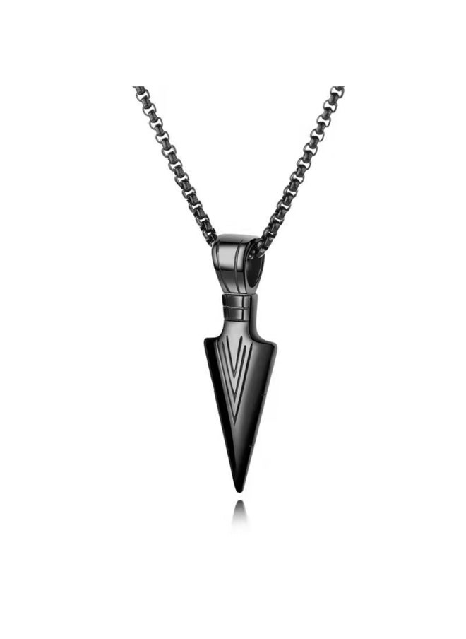 Lee Cooper - Lee Cooper Men's Stainless Steel Black Plating Necklace - LC.N.01152.650, No Gemstone - Image 1