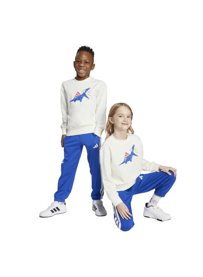 Adidas Lk Adrpt Set White Training Suits For Kids 3-4Y - Image 4