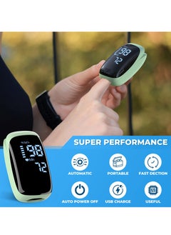 Joshberg Portable Finger Clip Oximeter For Medical Blood Oxygen Saturation Detection, Household Pulse And Heart Rate Monitoring  - Image 2