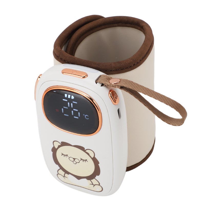Portable Milk Warmer Sleeve: 18W Fast Charging Constant Temperature Fabric & ABS Heat Insulation Wrap - Compact Reusable Baby Bottle Warmer for Travel Outdoor Busy Parents - Image 5