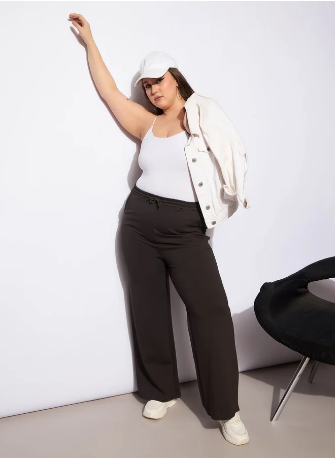 ساسافراس Plus Size Regular Fit Pants with Drawstring