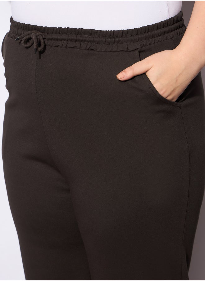 SASSAFRAS Plus Size Regular Fit Pants with Drawstring  - Image 4