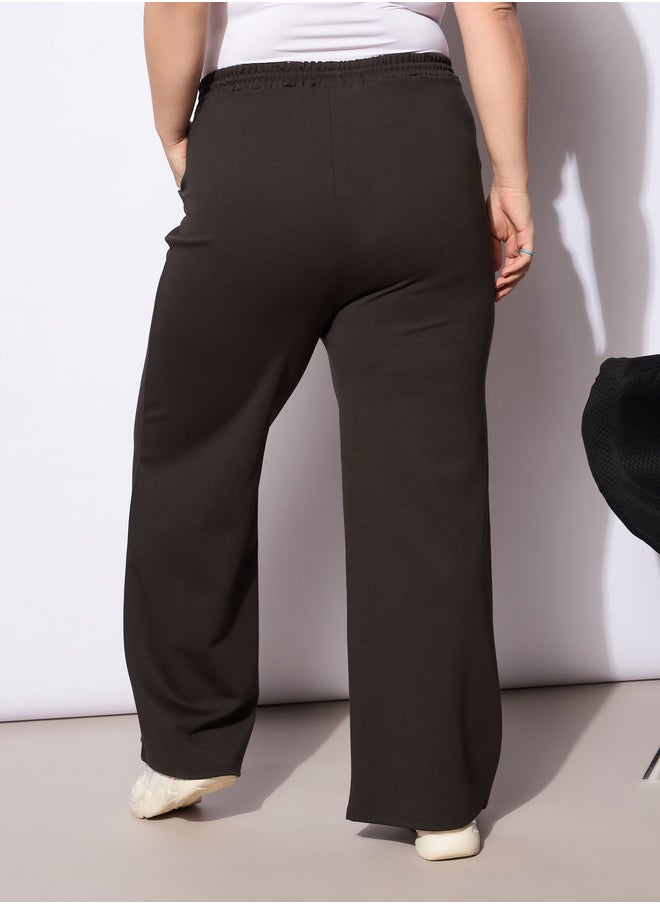 SASSAFRAS Plus Size Regular Fit Pants with Drawstring  - Image 5