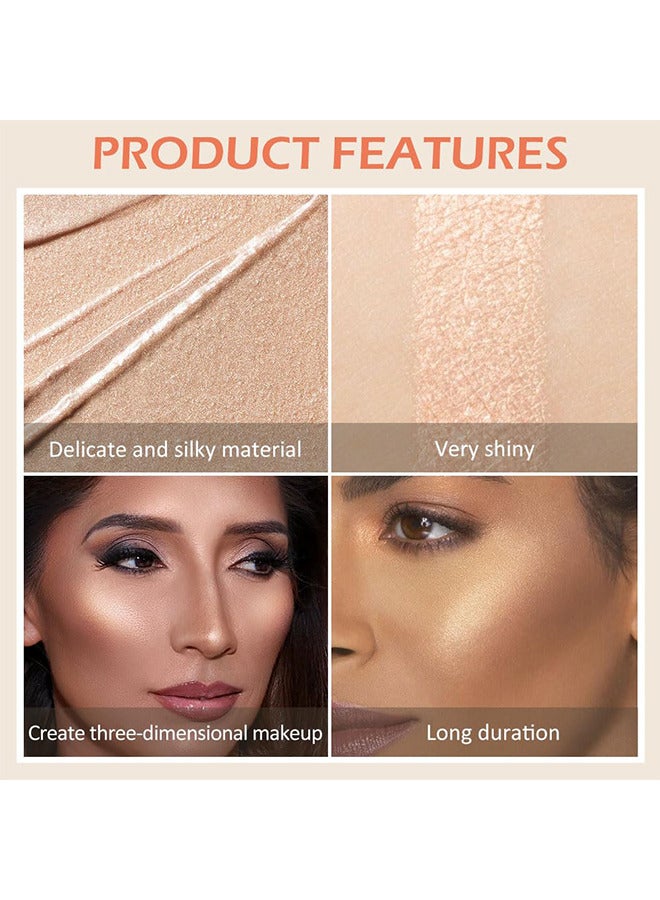 pudaier Face Body Luminizer, Liquid Illuminator Body Shimmer Oil, Moisturizing Bronzer Highlighter Smooth Shine Highlight Glow Makeup, Waterproof Body Shimmering Glitter - Image 5