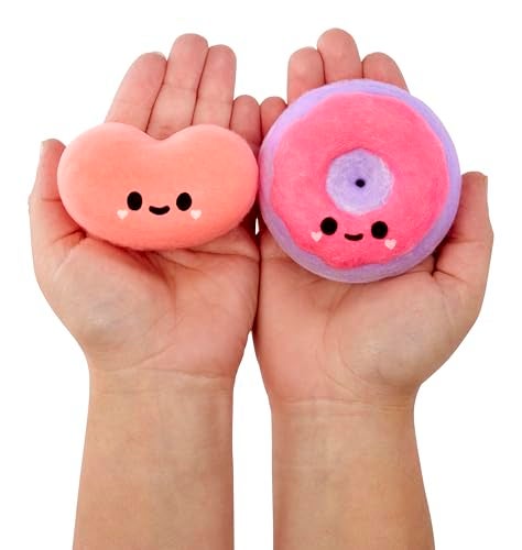 Fluffie Stuffiez دمى فلوفي ستافيز جلي بين ودونات ميني القابلة للجمع - ميزة الكشف المفاجئ وفتح الصندوق ناعمة وقابلة للضغط للعب اللمسي والقلق DIY - Image 1
