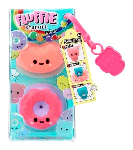 Fluffie Stuffiez دمى فلوفي ستافيز جلي بين ودونات ميني القابلة للجمع - ميزة الكشف المفاجئ وفتح الصندوق ناعمة وقابلة للضغط للعب اللمسي والقلق DIY - Image 5