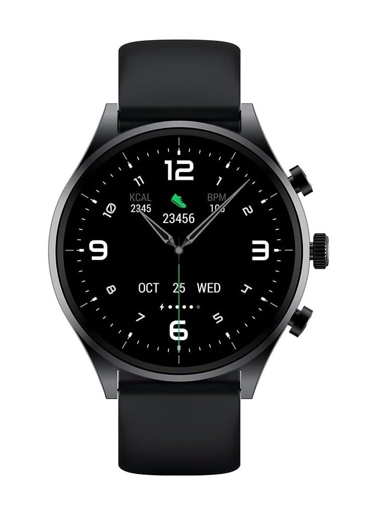 BLACK SHARK ساعة ذكية بتصميم مصقول ولامع مع شاشة 1.43 بوصة، عمر بطارية 12 يوم، مراقبة صحة الألعاب، أوضاع رياضية ولياقة بدنية ومقاومة للماء S1 كلاسيك - أسود - Image 2