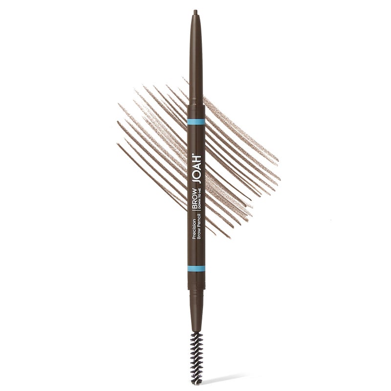 JOAH DualEnded Eyebrow Pencil  Brow Down To Me UltraFIne Tip Precision Brow Pencil with BuiltIn Spoolie Brush for Flawless Brows SmudgeProof WaterResistant Brunette