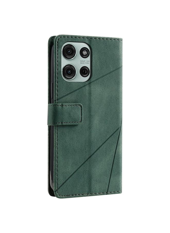 S-TOP Case For Motorola Moto G75 5G Skin Feel Splicing Leather Phone Case - Image 3