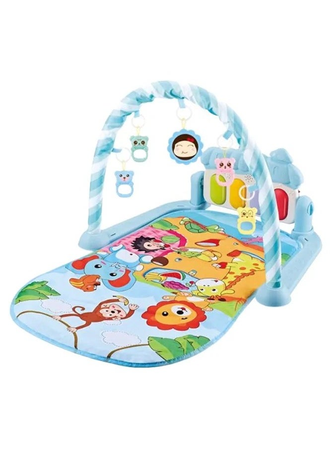VIO Baby Activity Gym Mat Tummy Time Mat with Removable Toys Easy to Carry Bar Washable Padded Activity Mat Play Gym for Newborn Infants Babies Toddlers Baby Shower Gift  - Image 4