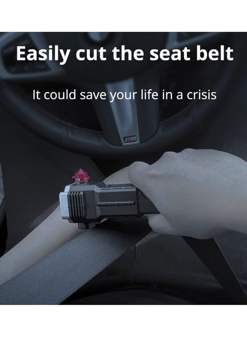 Loquat LED Flashlight Multifunctional Car Safety Hammer Window Breaker Seat Belt Cutter USB Charging Strobe Sos Beacon Emergency Light Camping Light - Image 5