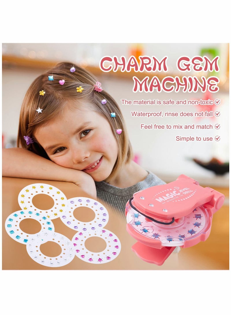 NIBEMINENT Blingbling Hair Gems, Ultimate, Radiance, Glam Collection, Comes with Styling Tool, 75 Gems 5 Colors, Refill Rhinestone Sticker Tool Kit Rhinestones, or Nail Jewels - Image 3
