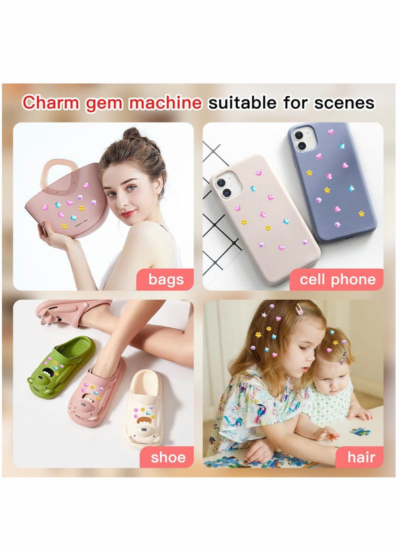 NIBEMINENT Blingbling Hair Gems, Ultimate, Radiance, Glam Collection, Comes with Styling Tool, 75 Gems 5 Colors, Refill Rhinestone Sticker Tool Kit Rhinestones, or Nail Jewels - Image 4