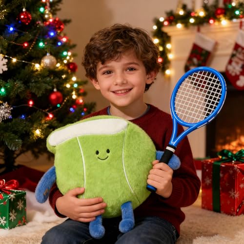 MUALML Cute Tennis Ball Plush Pillow Soft Tennis Stuffed Animal Cute Sports Decor Unique Tennis Gifts for Teen Girls Boys - Image 5