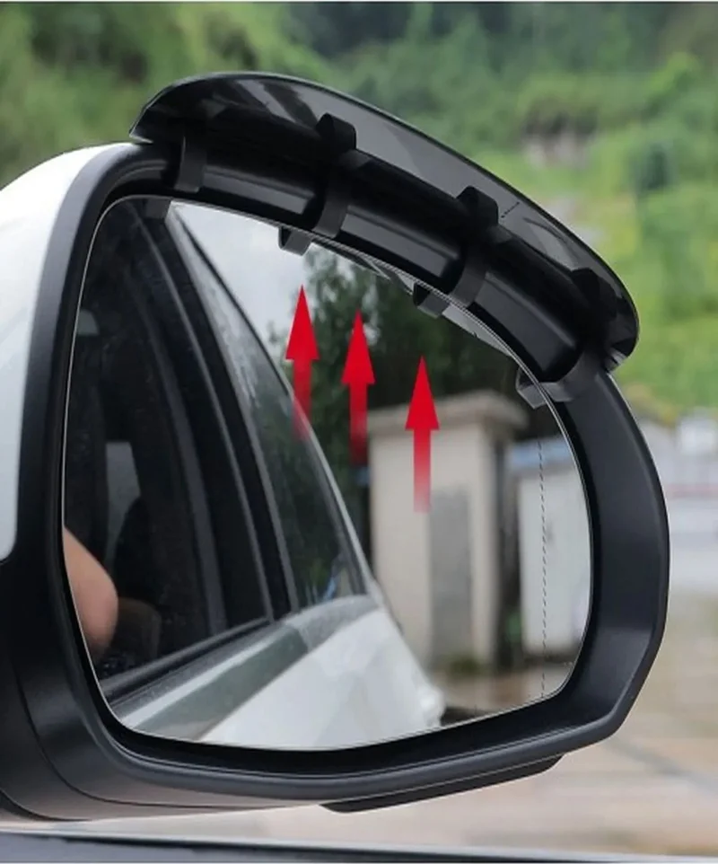 Safestore Car Mirror Rain Protector Shield Carbon Pattern