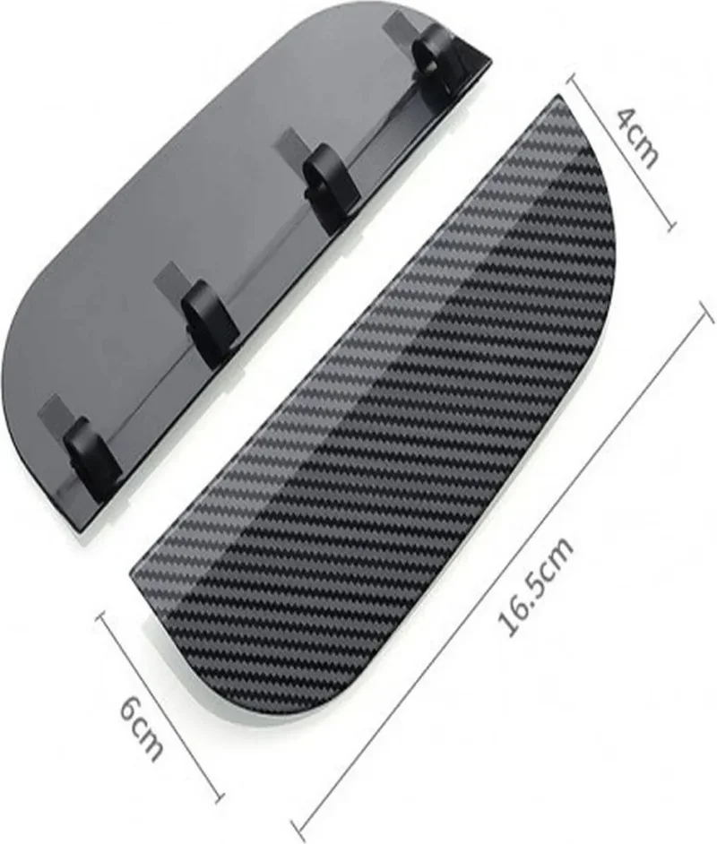 Safestore Car Mirror Rain Protector Shield Carbon Pattern