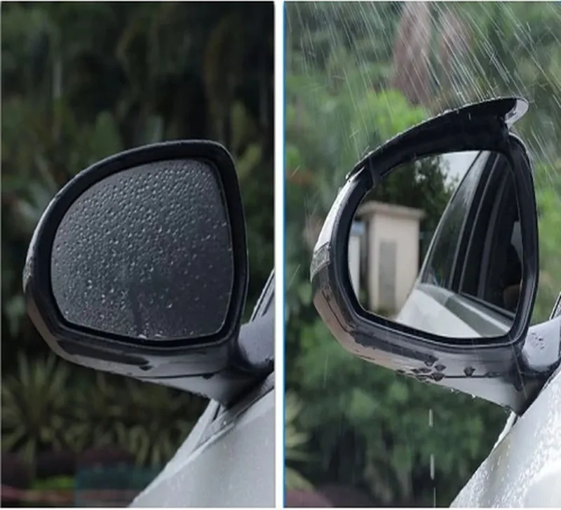 Safestore Car Mirror Rain Protector Shield Carbon Pattern