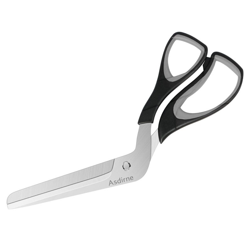 Asdirne Pizza Scissors Pizza Cutter with FoodGrade Sharp Stainless Steel Blade and Soft Grip Handle Multifunctional Kitchen Scissors 27cm Black