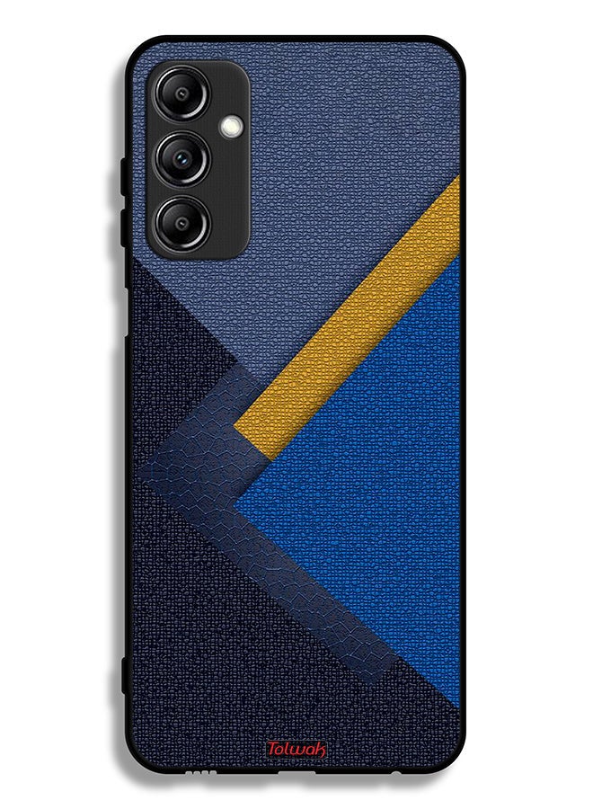 Tolwak Samsung Galaxy A24 4G Protective Case Cover Triangles Leather Shades Pattern - Image 1