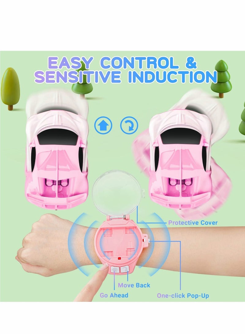 SYOSI ساعة معصم صغيرة للتحكم عن بعد لمسافة طويلة، 2022 ألعاب جديدة للتحكم عن بعد، 2.4 جيجاهرتز سباق مع شحن USB، كرتون صغير، هدية للأولاد والبنات - Image 4