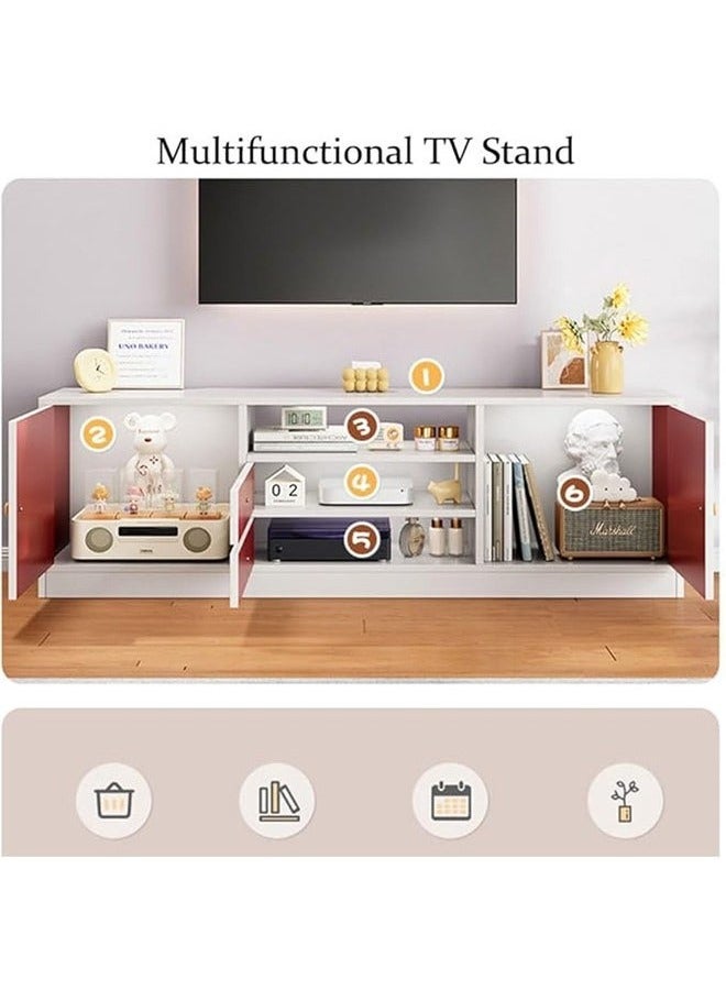 NKX Modern Design TV Stand with Cabinets, Drawers and Storage 140cm - Image 2
