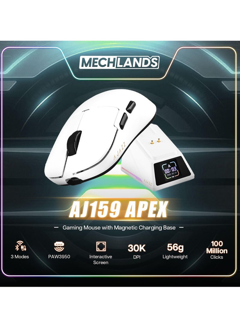 Ajazz AJAZZ AJ159apex Gaming Mouse Wireless Bluetooth Wired Tri-Mode Lightweight Office Mouse With Charging Base  - Image 2
