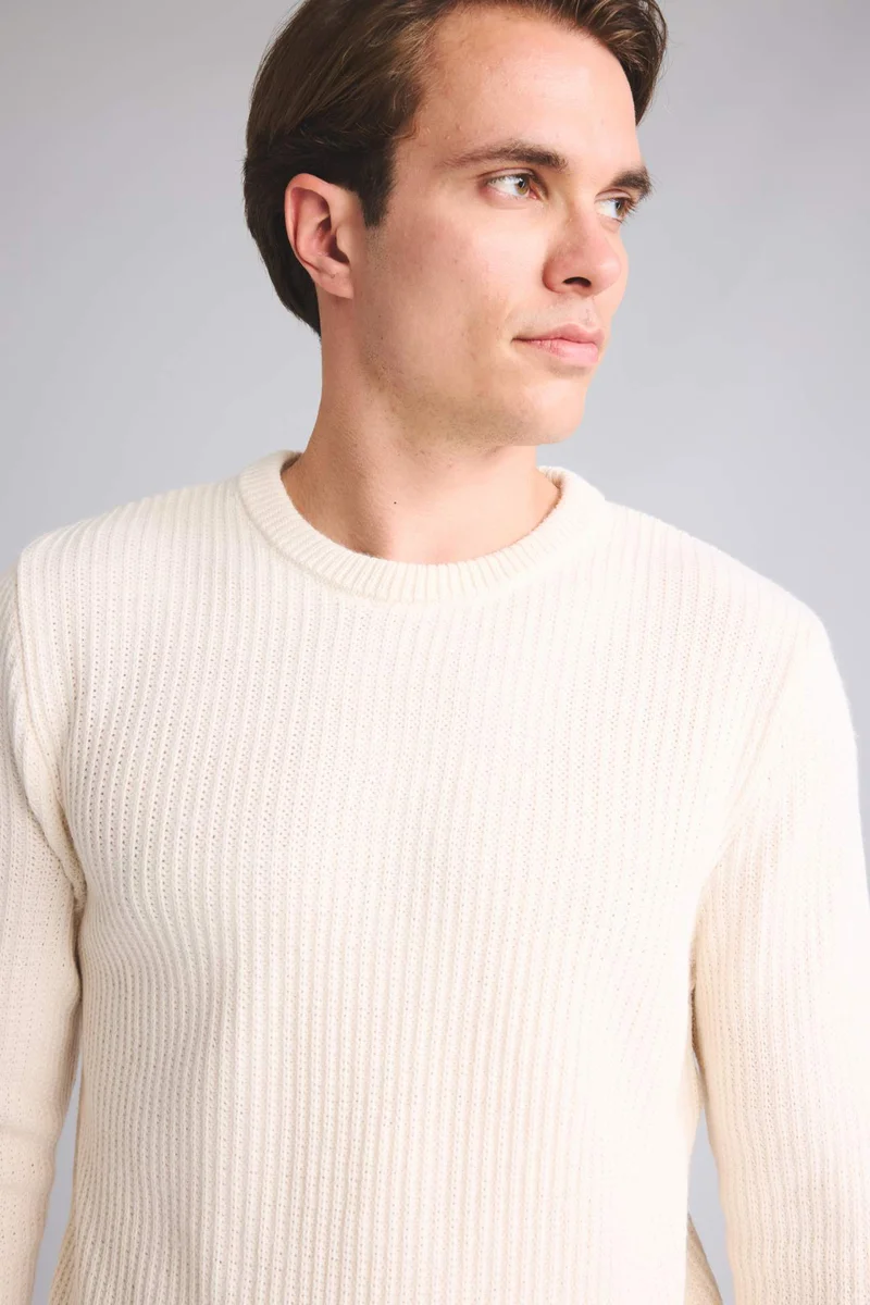 Defacto  Standard Fit Crew Neck Knitwear Pullover for Men | Best Price UAE