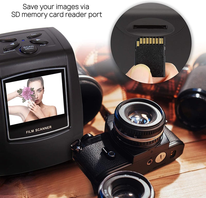 Tobo Film Scanner and Slide Digitizer - All in 1 22MP Slide Digital Film Slide Scanner, Image Converter, Compatible w/Super-8 Film, 126 KPK Film, Converts 35mm Slides and Negatives-TD-994IM. - Image 5