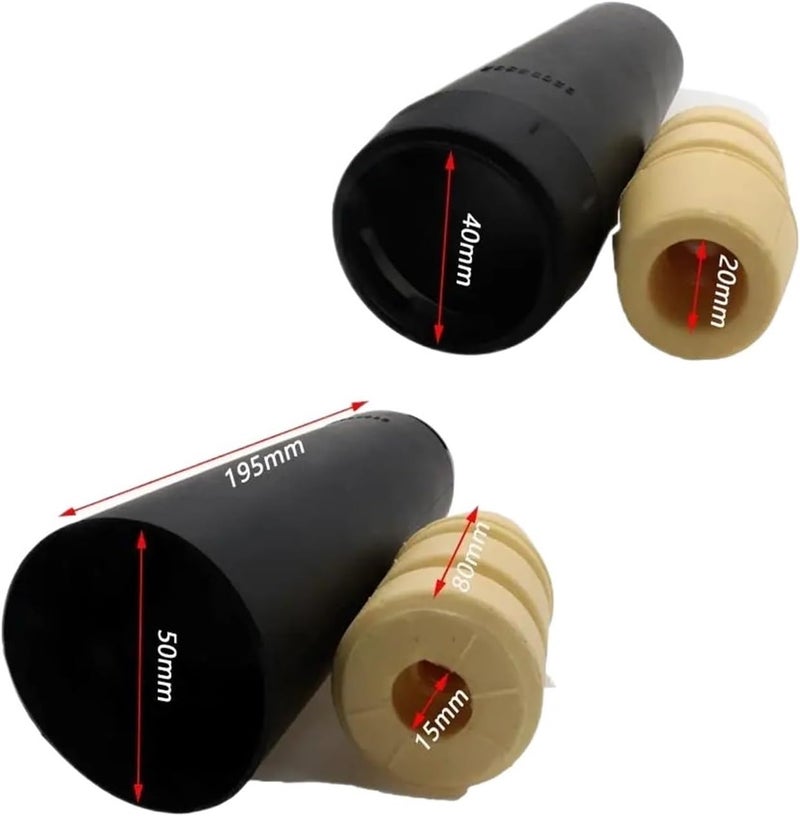 Wivplex Rear Dust Cover Air Shock Absorber Boot Set - Image 2
