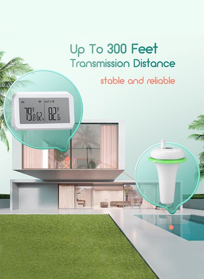 INKBIRD INKBIRD 2nd-Gen Floating Pool Thermometer with IBS-M2 Wi-Fi Gateway Combo Wireless Swimming Pool Thermometer Set Phone App Control 9-Channel Monitoring for Swimming Pools Hot Tubs Spas Ponds Aquariums - Image 5