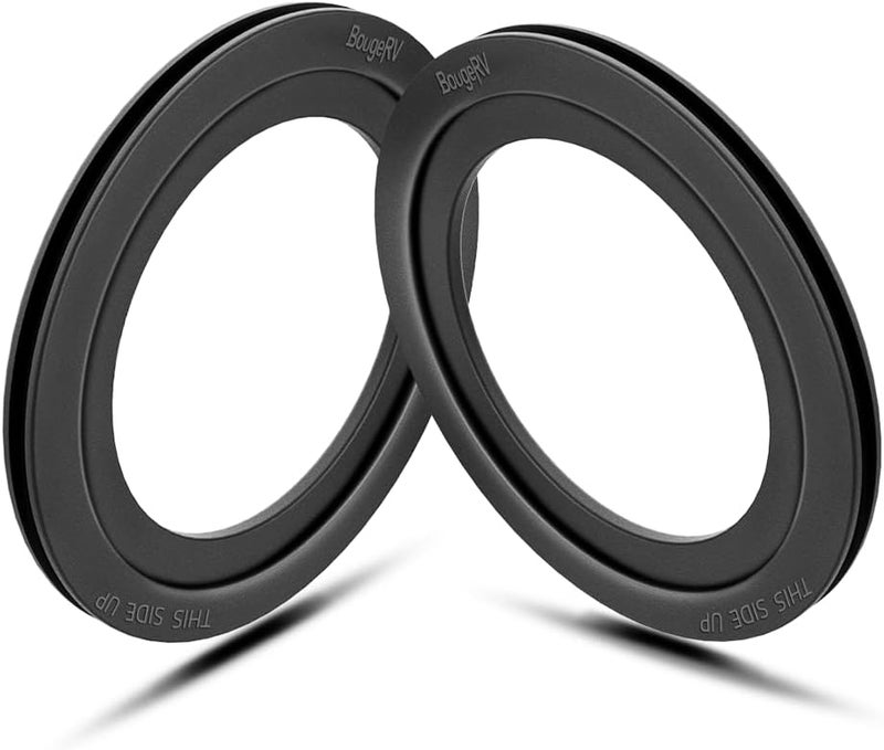 BougeRV RV Toilet Flush Ball Seal Replacement RV Accessories Flush Ball Gaskets for Dometic 300/310/320- Equivalent to Part Number 385311658 (2 Pack) - Image 1