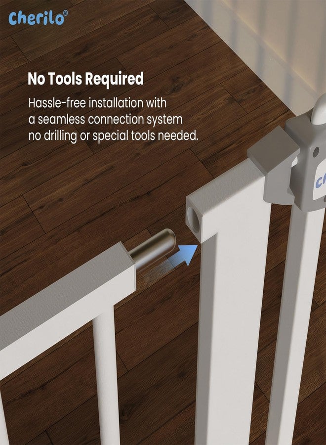 Cherilo قطعة تمديد بوابة أمان الأطفال من شيريلو (45 سم) - أبيض - Image 3