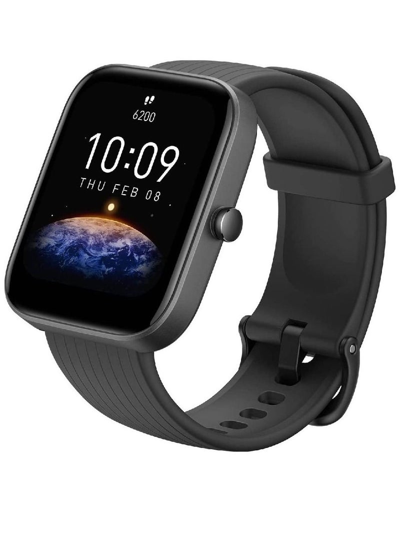 miYou Health Fitness Tracker with 1.69" Large Display 14-Day Battery Life Blood Oxygen Heart Rate Monitor Smart Watch Black - Image 2
