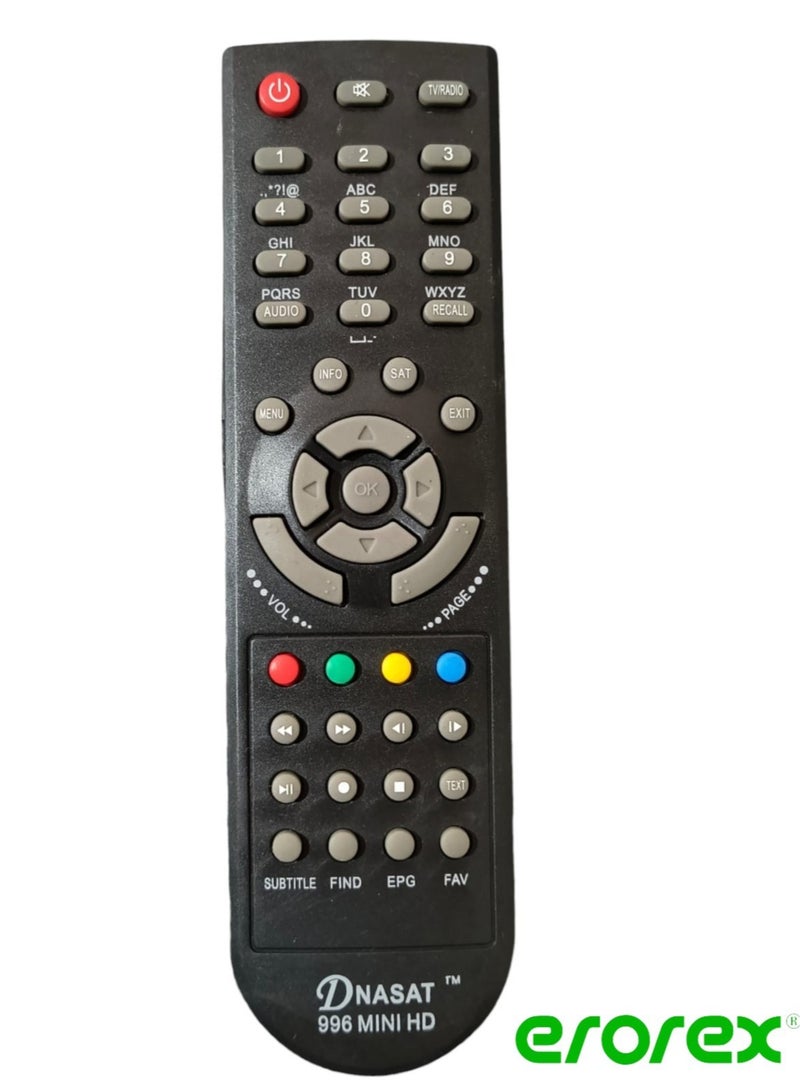 erorex Remote Control For Dansat 996 mini hd  - Image 1