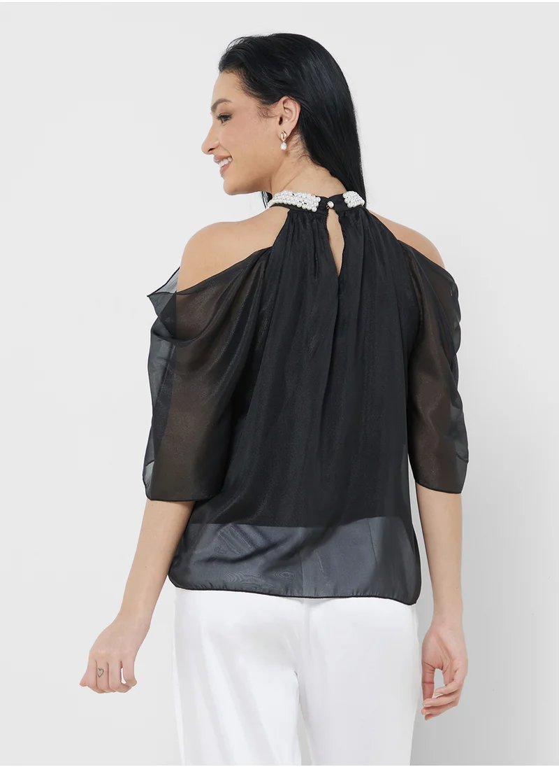 ELLA Cold Shoulder Top