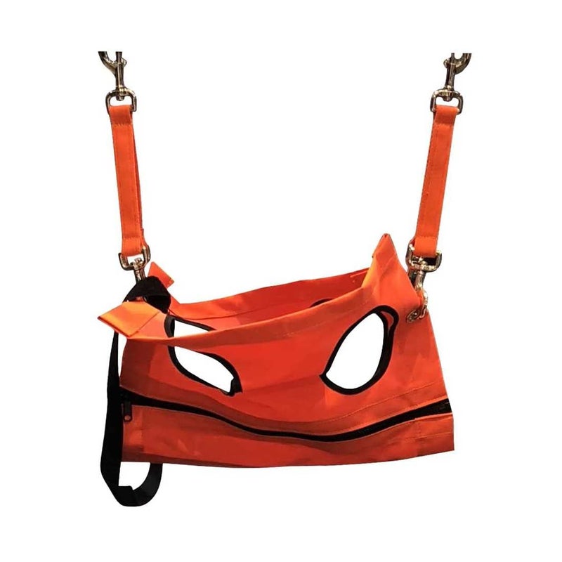 Aeolus Pet Grooming Hammock, Hanging Harness for Nail Trimming, Clipping, Keeps pet Secured and Comfortably, Dog and Cat Holder for Medium and Small Breeds (Orange) - Image 1