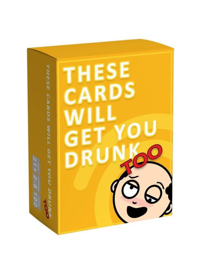Full English Version Excited & Exhausted Couple Lover Drinking English Table Game Card-Color:Small Yellow Box Second Generation  - Image 1