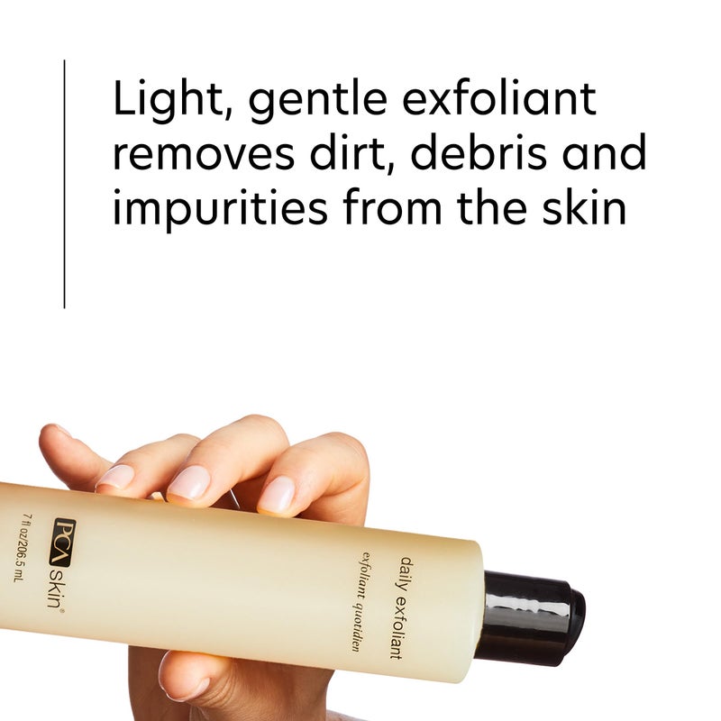 PCA SKIN Daily Face Exfoliant Cleanser, Moisturizing Face Wash, Gently Cleanses Dirt, Debris, and Other Impurities From Skin, Facial Cleanser Made with Renewable Exfoliants, 7.0 oz Bottle - Image 4