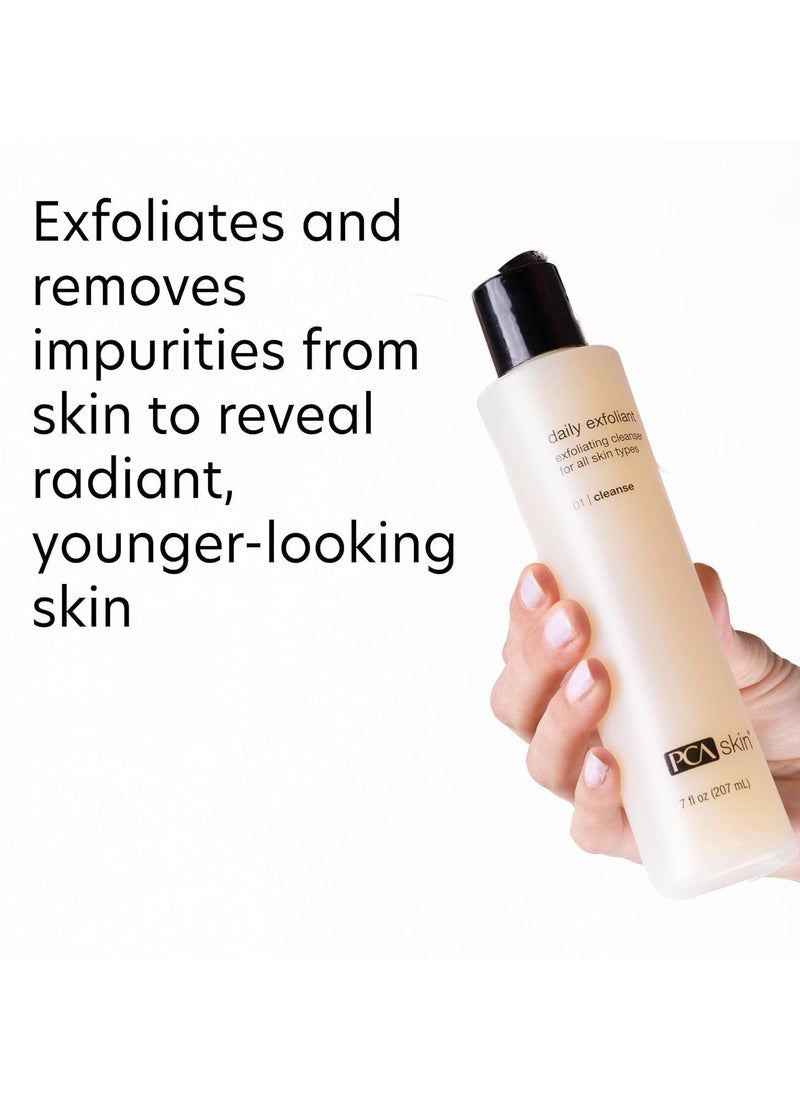 PCA SKIN PCA SKIN Daily Face Exfoliant Cleanser, Moisturizing Face Wash, Gently Cleanses Dirt, Debris, and Other Impurities From Skin, Facial Cleanser Made with Renewable Exfoliants, 7.0 oz Bottle  - Image 3