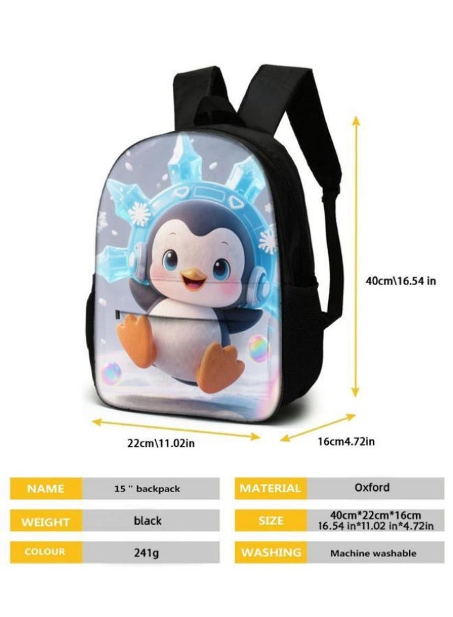 Bright Li Fire Unlock the new fashion of childish fun! Three-piece set of bags, cartoon elements for children and teenagers (students, children, friends' outings, mountain climbing, schooling, etc. can be used) - 42  - Image 5