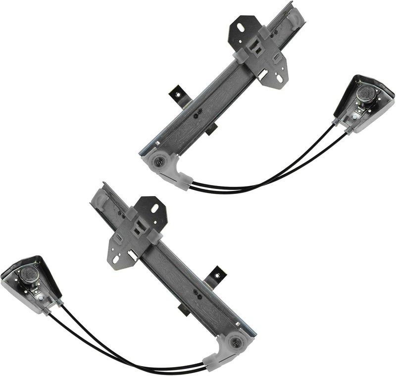 TRQ Rear Manual Window Regulator Set Compatible with 1992-1995 Honda Civic - Image 4