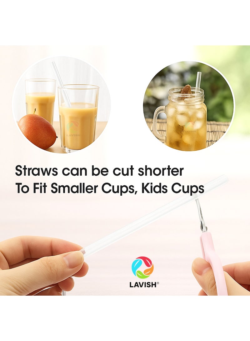 LAVISH Jumbo Boba Straws 100-Pack | 12mm Thick, 24cm Long | Clear Extra-Wide Smoothie Straws | Individually Wrapped, BPA-Free | Ideal for Bubble Tea, Milkshakes, Juice, Events & Cafes - Image 3