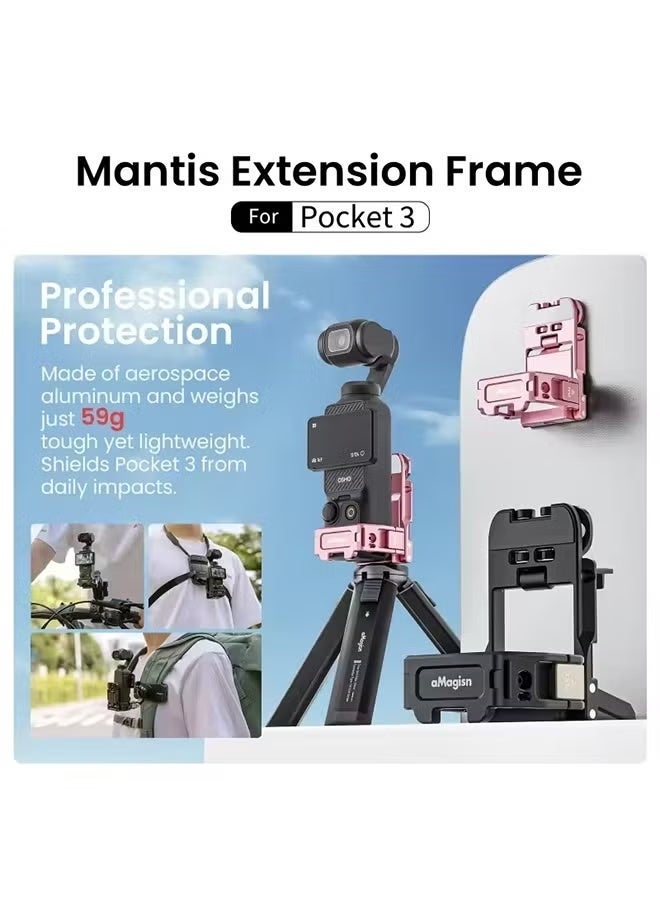 aMagisn "Mantis" Camera Extension Frame for DJI Pocket 3 Magnetic Attachment Mechanical Mechanism Mounts Camera Accessories - Image 4