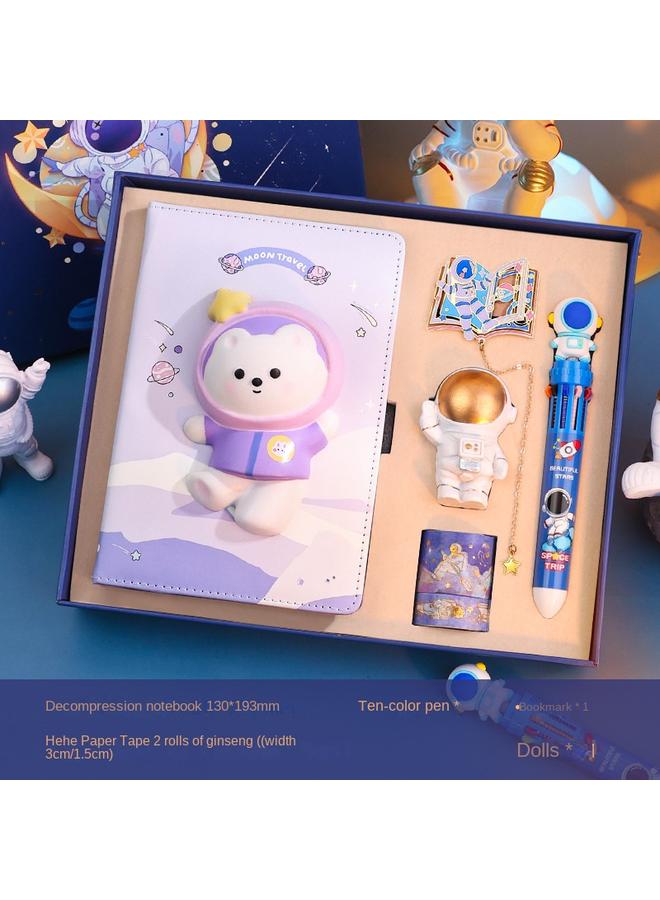 Bluejw 2023 Opening Season Learning Prizes Astronaut Stationery Suit Gift Box Boy's Birthday Gift Hand Account Big Gift Bag - Image 1