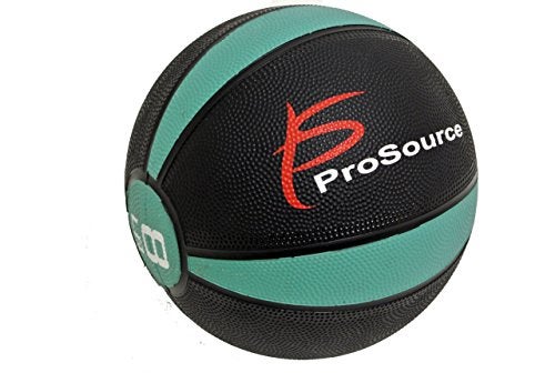 ProsourceFit Weighted Rubber Medicine Ball for Full Body Workouts 8 lb - Image 1
