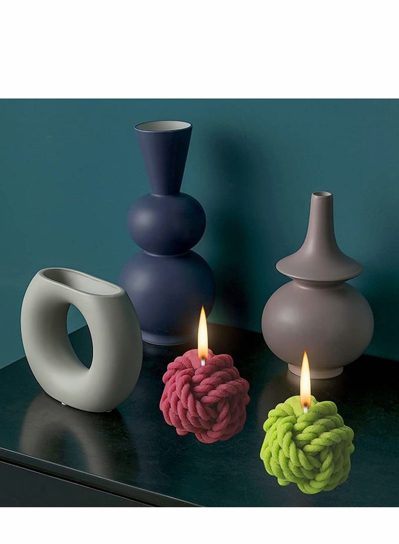 Excefore قالب سيليكون لصنع الشموع، قوالب صابون آروماثيرابي من شمع أنبان، قوالب زخرفة الكعك، قوالب الشوكولاتة، قالب خبز DIY يدوي الصنع، هدية لتزيين المنزل - Image 3