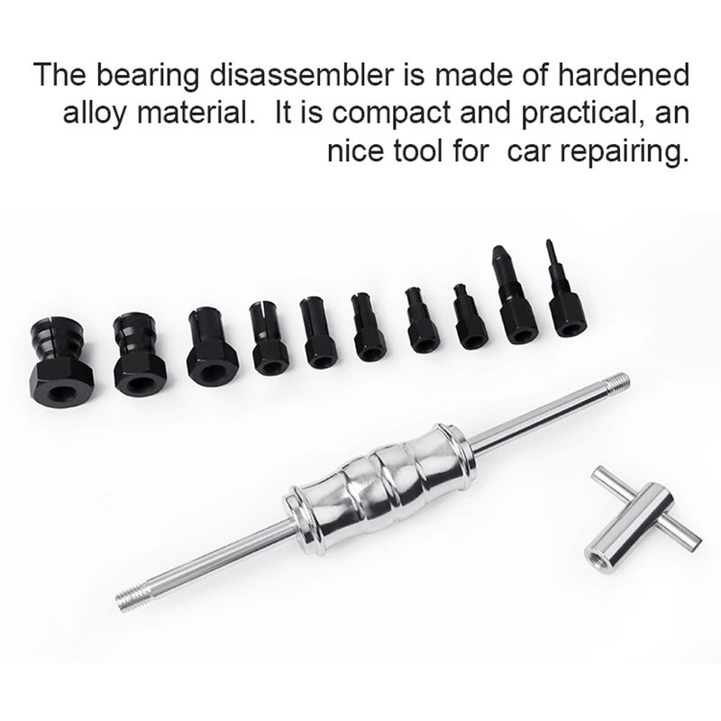 Bearing Remove Tool 12Pcs Black Alloy Material Rust Resistant Bearing Pullers Set - Wide Application Range Long Service Time for Mechanical Repair Maintenance - Image 3