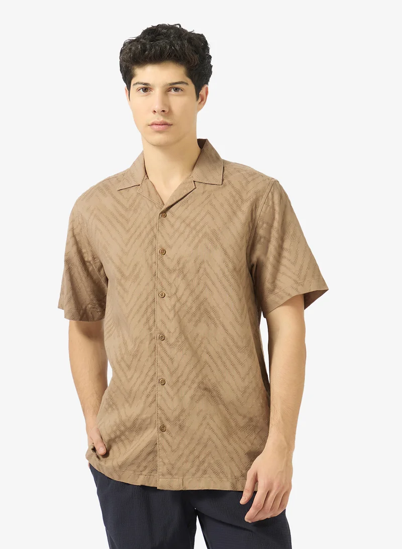 Ripples Mens Resort Collar Shirt