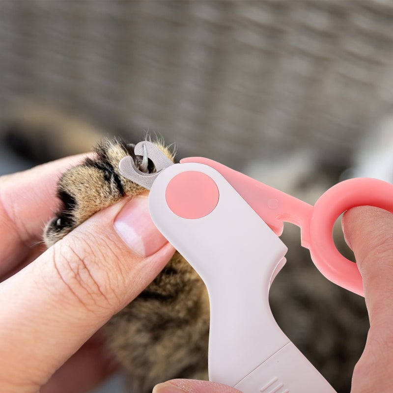 1pc Light Dog Nail Clipper Pet Nail Trimming Tool with Button Cell - Image 5