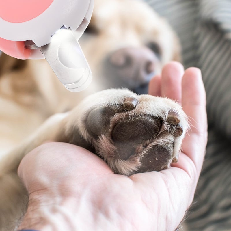 1pc Light Dog Nail Clipper Pet Nail Trimming Tool with Button Cell - Image 4